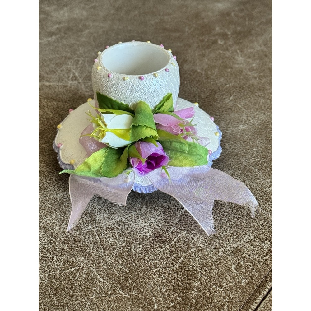 Yankee Candle Easter Spring Summer Flowers Capper Topper "Bonnet Décor Accessory